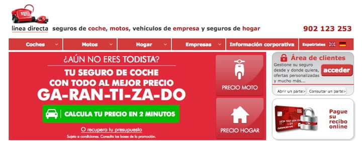 call to action de linea directa